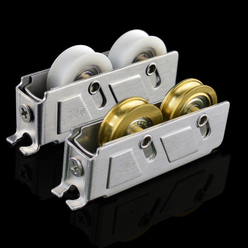 90型铝合金门g窗滑轮828推拉窗滚轮788双铜轮76单轮70型老式窗轮