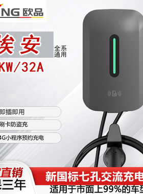 广汽埃安专用vyplus/splus魅580新能源汽车充电桩枪器7kw32A家用