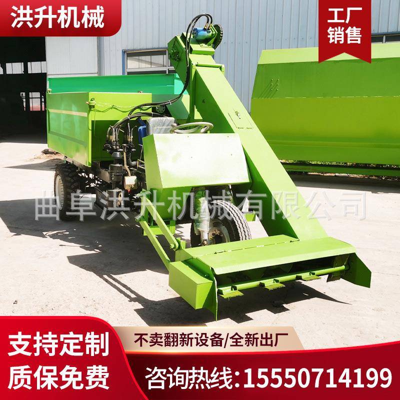 牛羊猪粪清理机柴油四轮动力扒粪机畜牧养殖场清粪车