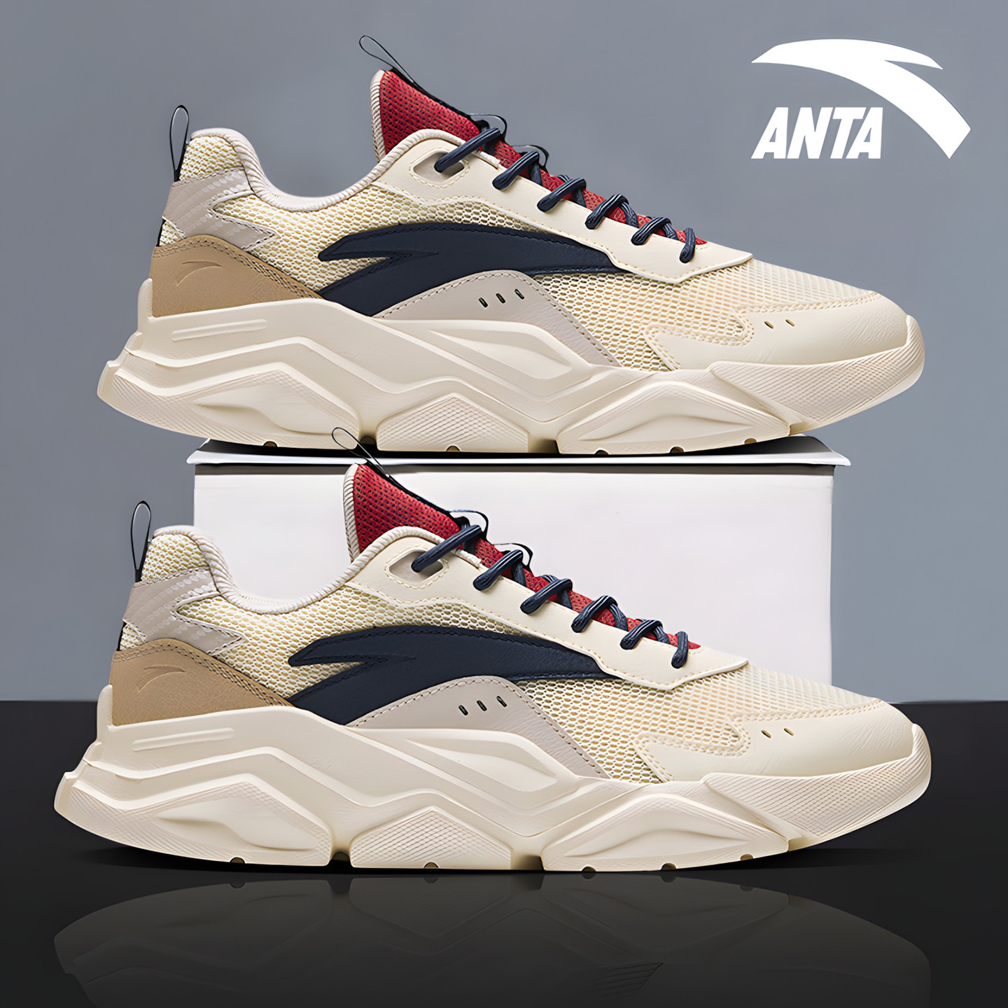 安踏男鞋厚底休闲鞋夏季新款跑步鞋轻便减震青少年鞋子男士运动鞋,运动鞋new,运动休闲鞋,淘宝优惠券,粉丝福利购,淘宝优惠卷