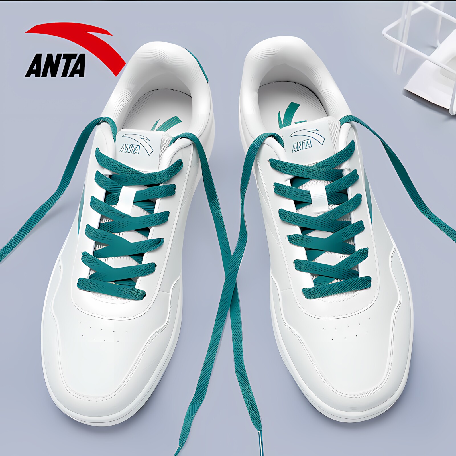 安踏板鞋男鞋轻便透气百搭小白鞋2025新款青少年学生运动休闲鞋子