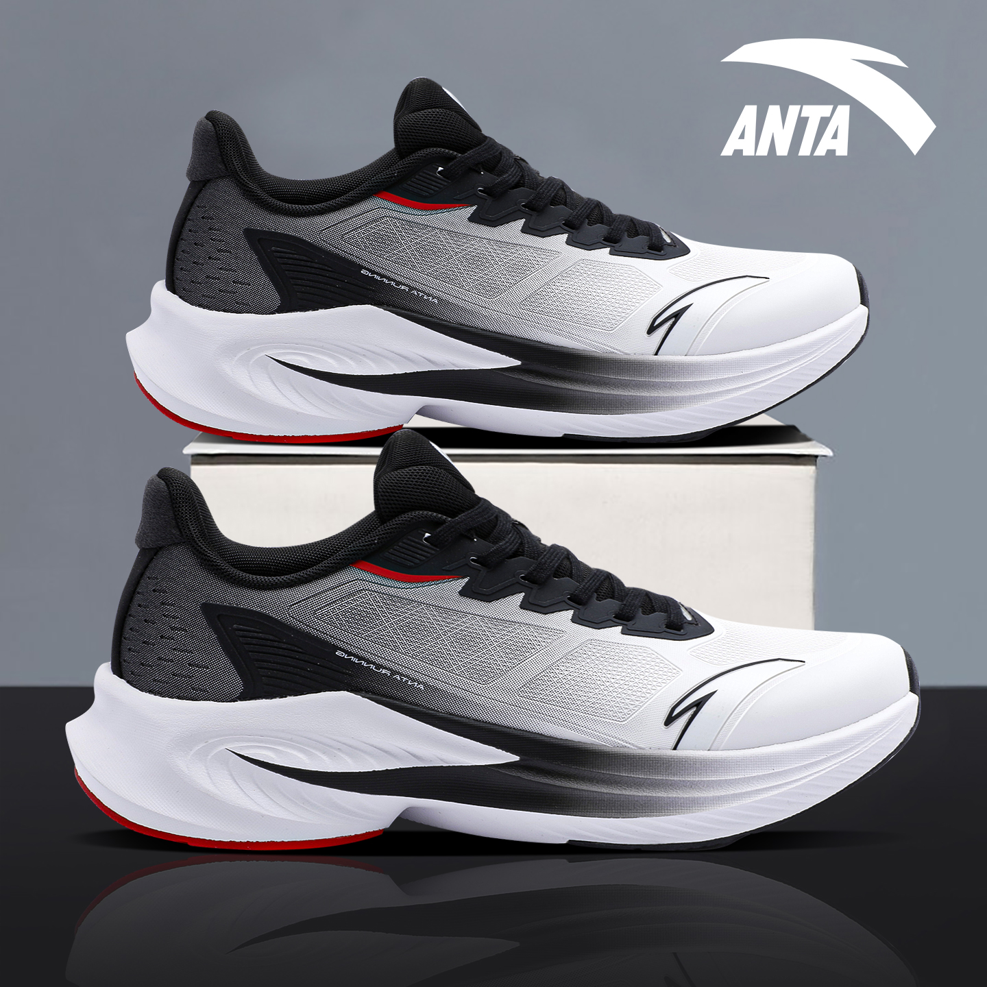 安踏运动鞋男学生户外防泼水跑鞋