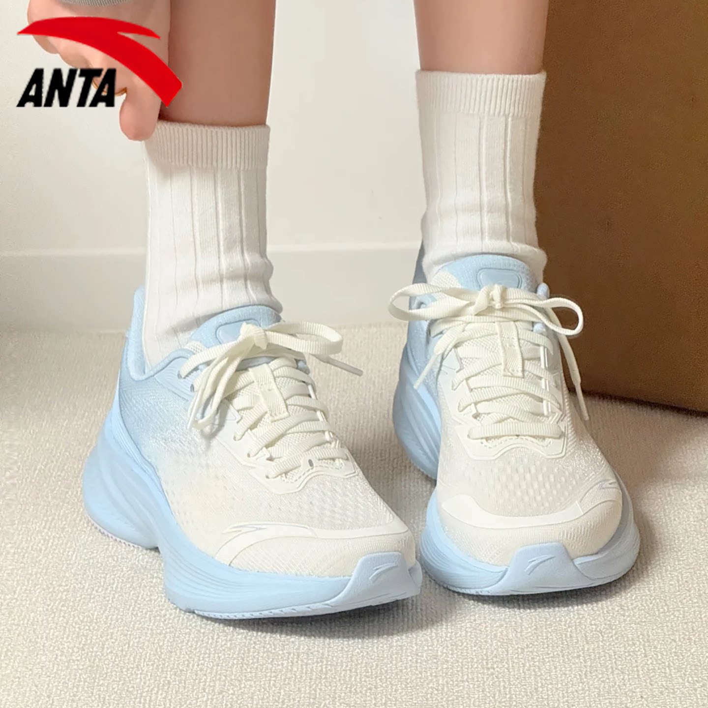 安踏毒刺7女款2026新款跑步鞋夏季网面透气体考跑鞋舒适运动鞋女