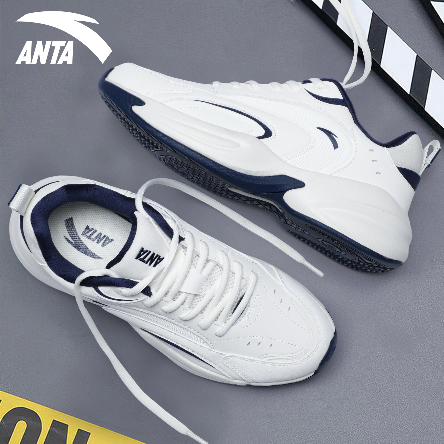 王一博同款安踏运动鞋厚底增高鞋