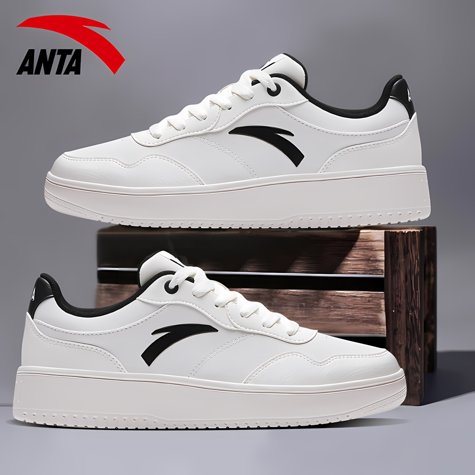 安踏板鞋休闲男鞋官方旗舰店正品