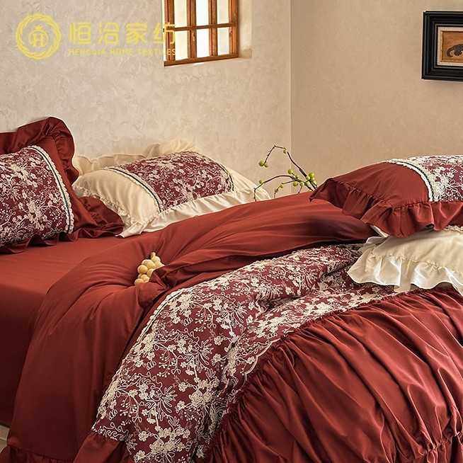 婚庆法式浪漫全棉超柔四件套结婚红色花卉印染纯棉被套床上用品,玩具/童车/益智/积木/模型,垂直悬浮玩具,淘宝优惠券,粉丝福利购,淘宝优惠卷