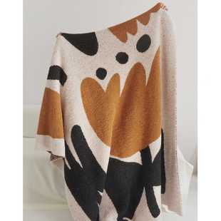 秋冬保暖简约加厚郁金香盖毯A类毛毯休闲毯沙发盖毯办公室午睡毯