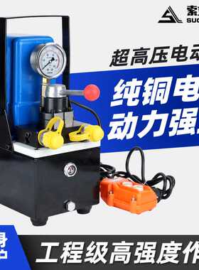 充电液压泵双回路小泵便携式插电高压泵浦GYB-63D液压机70MPA压力