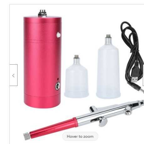 升级喷枪套装便携式迷你喷枪件单动作喷枪喷漆套件化妆艺术模型