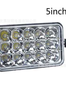 45W LED工作灯越野灯 卡车雾灯6×4越野前照灯 5寸方形LED驾驶灯
