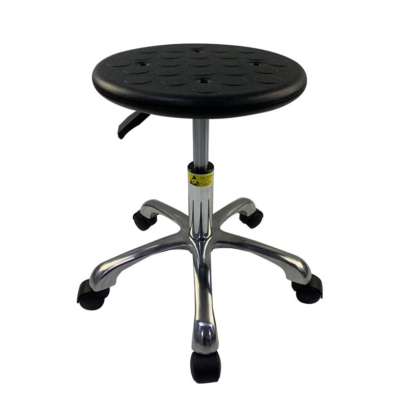 防静电凳子车间实验室流水线旋转升降工作凳PU发泡升降防静电椅子
