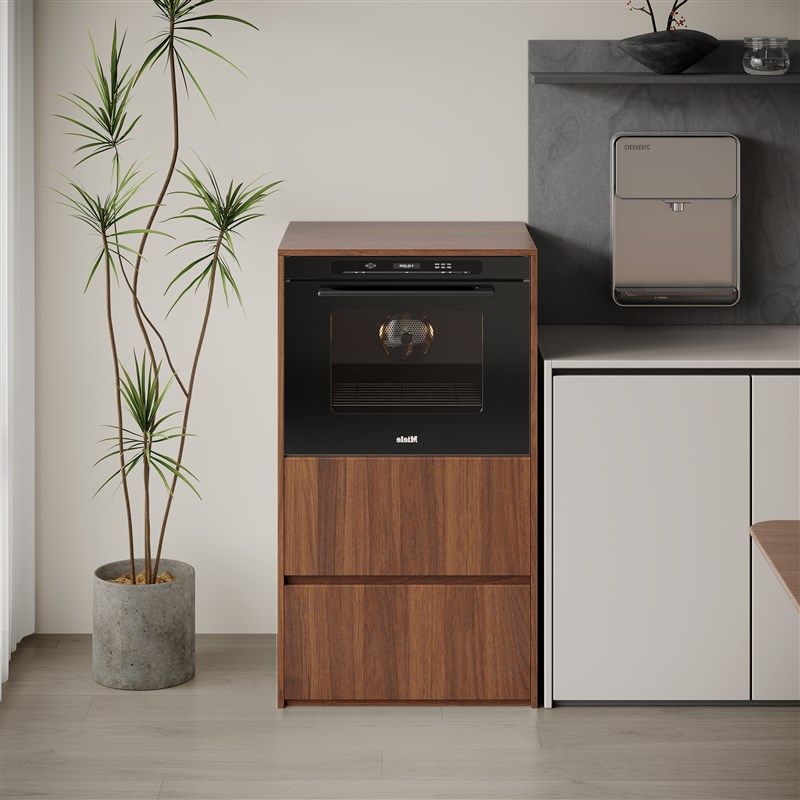 定制实木厨房置物架嵌入式消毒柜洗碗机蒸烤箱电器收纳橱柜门