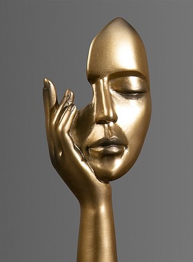 欧式工艺品摆件简约抽象人物雕塑办公室客厅雕塑艺术品装饰品