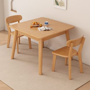 小方桌正方形木桌简约实木餐桌子家用饭桌北欧洽谈桌八仙桌小户型