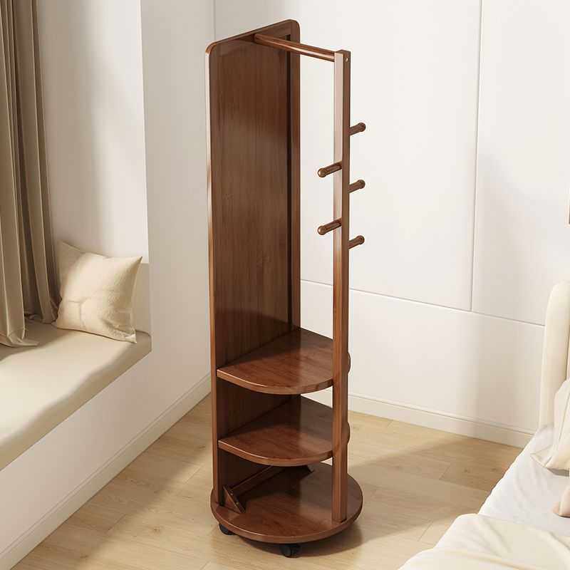穿衣镜落地镜家用试衣镜卧室全身镜可旋转移动实木挂衣架试衣镜子