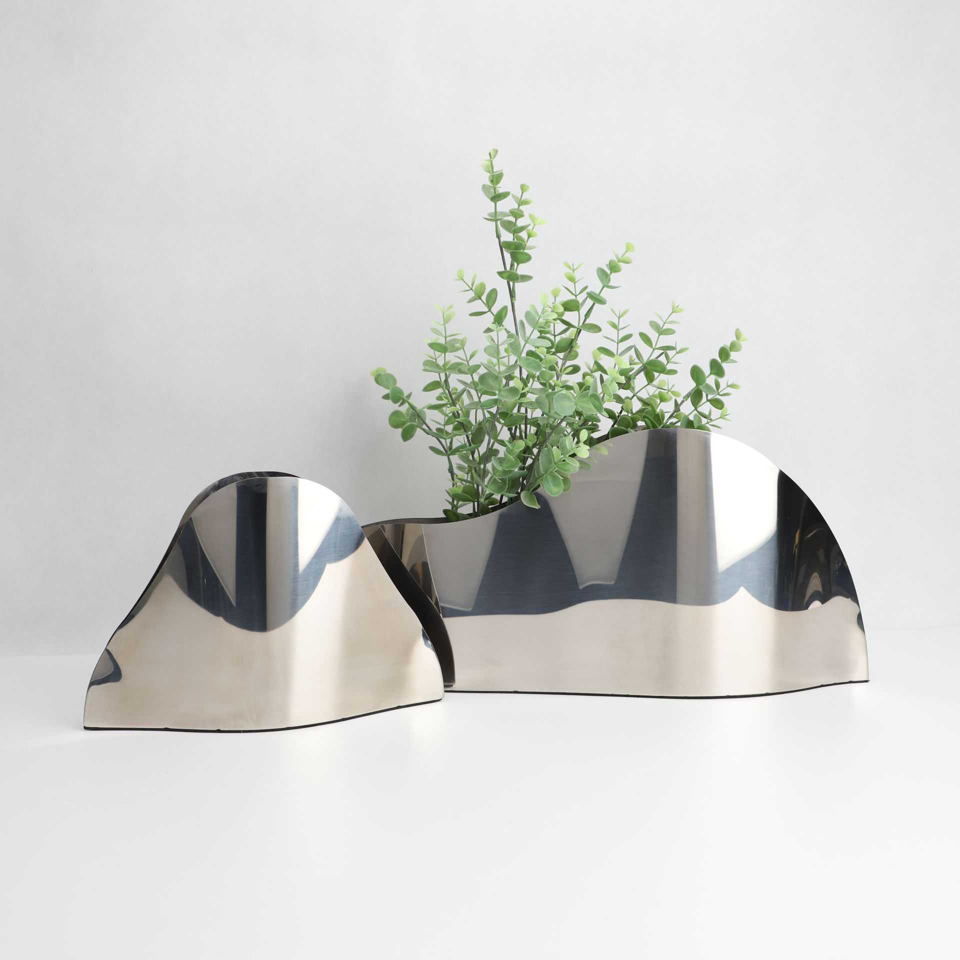 轻奢创意金属酒桶花瓶软装饰品客厅酒柜餐厅玄关家居桌面花器摆件