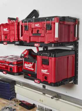 美沃奇Milwaukee PACKOUT壁挂系列壁挂托盘挂钩工具架零件收纳盒