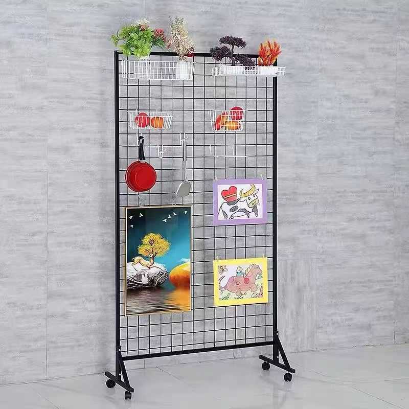 铁网格货架网架铁丝网展示网格幼儿园作品置物架收纳铁艺网格挂钩