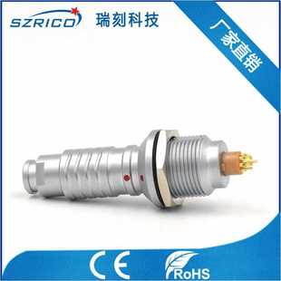 K系列紧凑公母护插结构8PIN 插拔自锁防水接插件M16抗振动 护套式