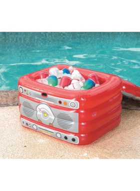 bestway43184  31L水上绝缘冷却器浮圈浮排坐骑充气唱机冰桶