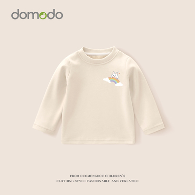 女童圆领仿德绒打底衫秋冬款