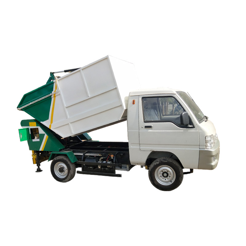 电动四轮挂桶垃圾车小型环卫车农村清运新能源自装自卸垃圾运输车