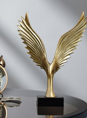 大鹏展翅家居客厅电视柜酒柜装饰品办公室桌面工艺品摆件轻奢高档