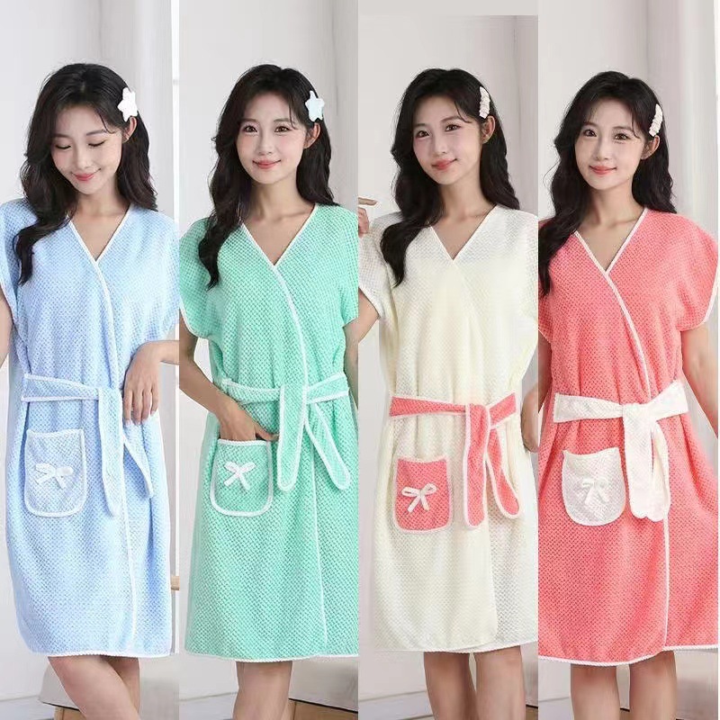 加厚吸水浴裙穿戴柔软浴袍