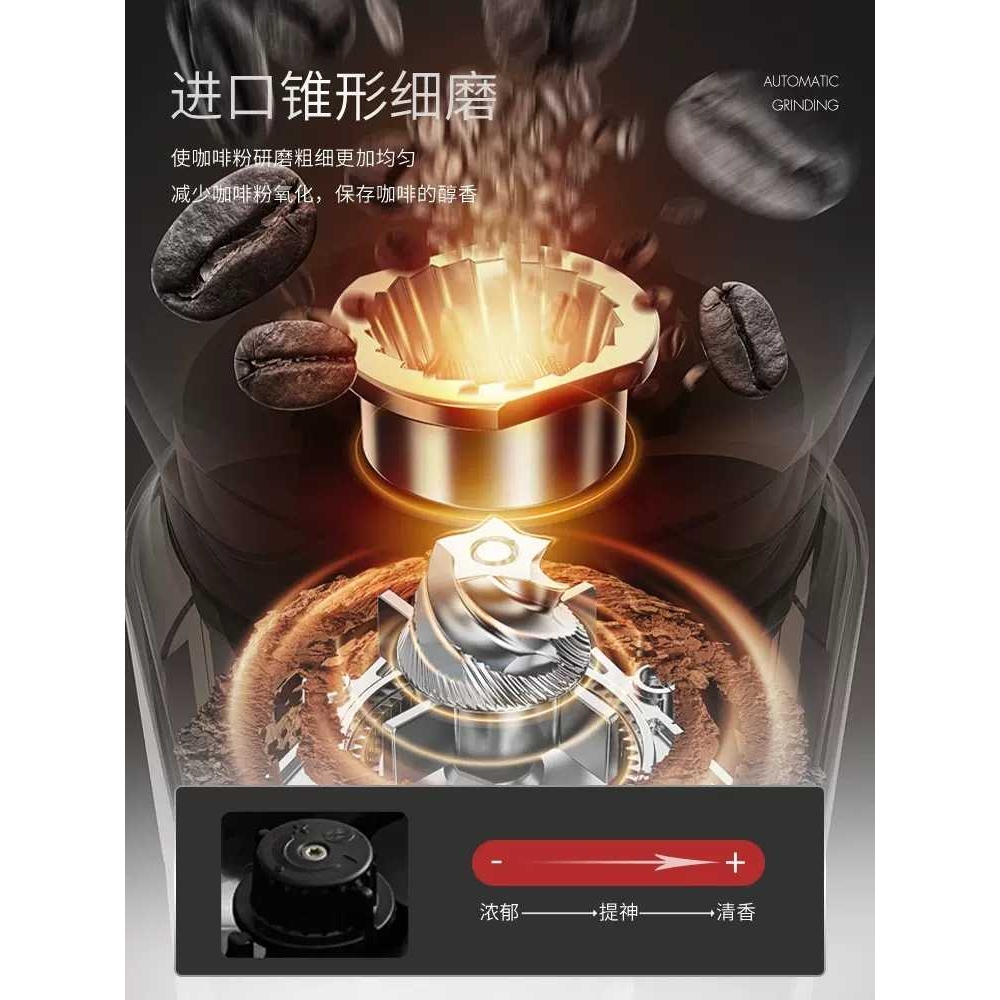 Me-717咖啡机全自动意式美式家用办公室现磨奶泡一体