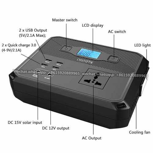200W Emergency Power Station Outdoor Camping Portable