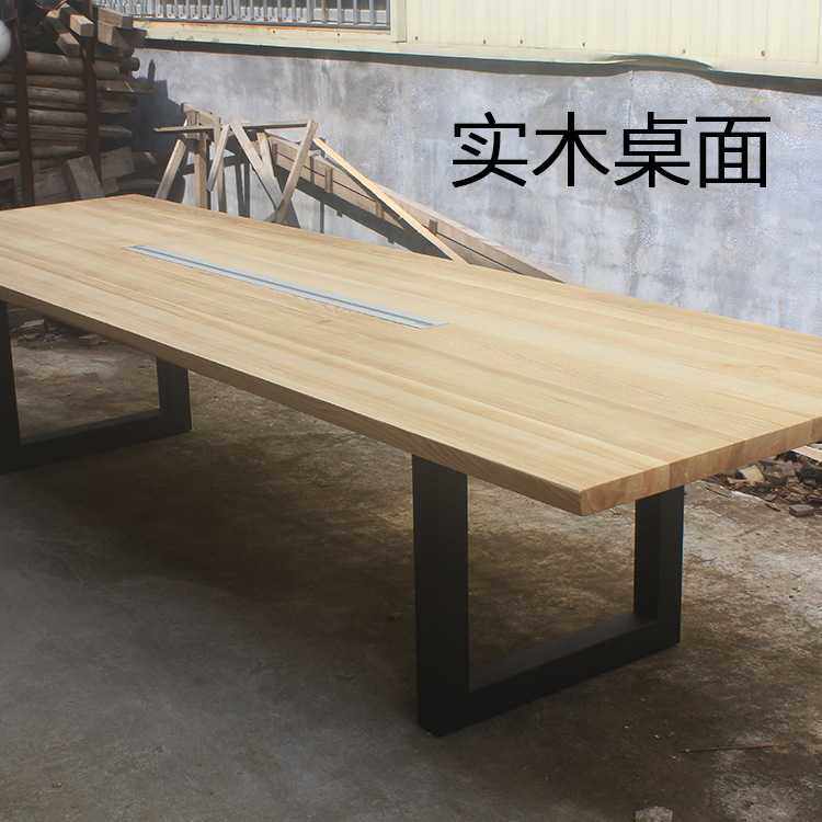 工厂定制桌面实木钢化玻璃岩板中纤板实木多层板各类餐桌书桌台面