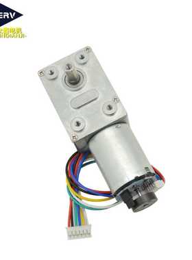 ZGY-370B 涡轮蜗杆直流减速减速电机霍尔编码器低噪音24V调速马达