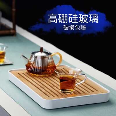 煮茶杯办公室小巧茶杯60ml耐热独特圆形玻璃茶具功夫品茗杯新羽