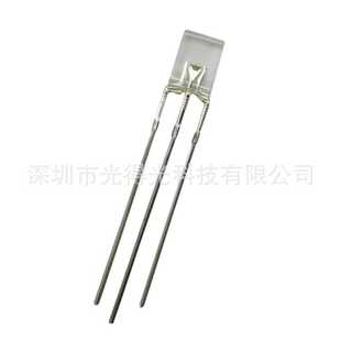 方形透明257红绿双色LED灯珠2 7红普绿双色发光二极管共阳