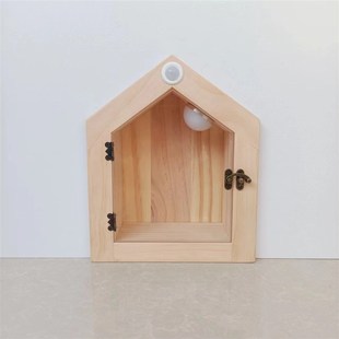 小木屋房子夜灯杰瑞门洞感应夜灯老鼠洞装饰定做