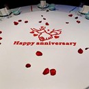 生日快乐镂空模板餐桌撒粉沙画模板定制不锈钢PVC喜福字沙画模板