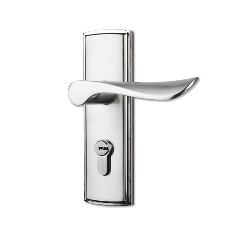 固特门锁现代简约室内卫生间锁具卧室执手门锁三件套静音实木门锁