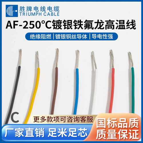 Fluoroplastic AF250 Silver-plated copper wire