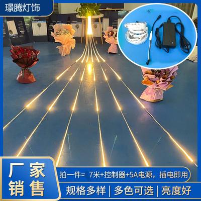7led灯条长条流星雨灯跑马灯广告牌12V低压灯带24V流水追光灯舞台