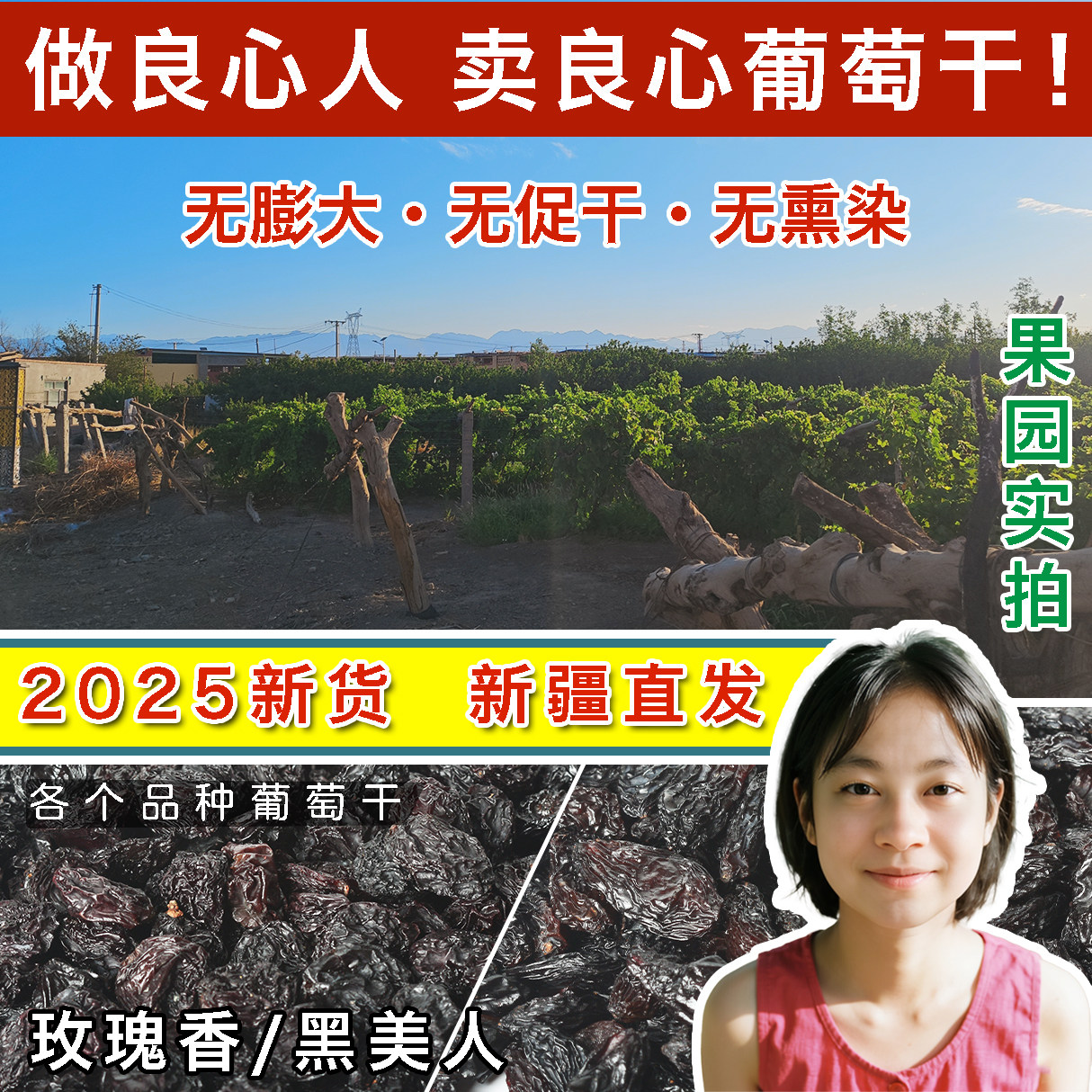 新疆特产吐鲁番大颗粒葡萄干提子新货无添加特级超大免洗产地烘焙