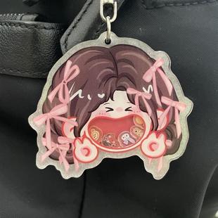 鞠婧祎飯制新品 大嘴搖搖樂(lè)應(yīng)援掛件禮物周邊鑰匙扣卡通高顏值鏈條