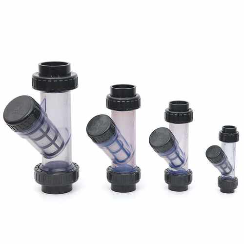 UPVC过滤器DN15-100塑料透明Y型过滤器 PVC-U管道过滤器PN16牧E18
