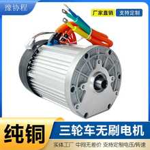 电动车电机三轮车60V3000W改装高速大功率直流无刷差速电机48v72v