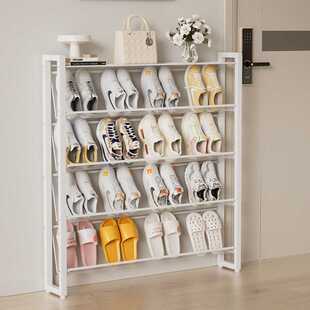 铁制鞋架门口落地多层置物架铁艺收纳架玄关入户门后架子鞋柜