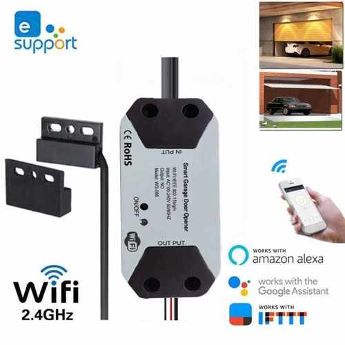 易微联WIFI智能车库门控制器遥控开关eWeLink garage door opener