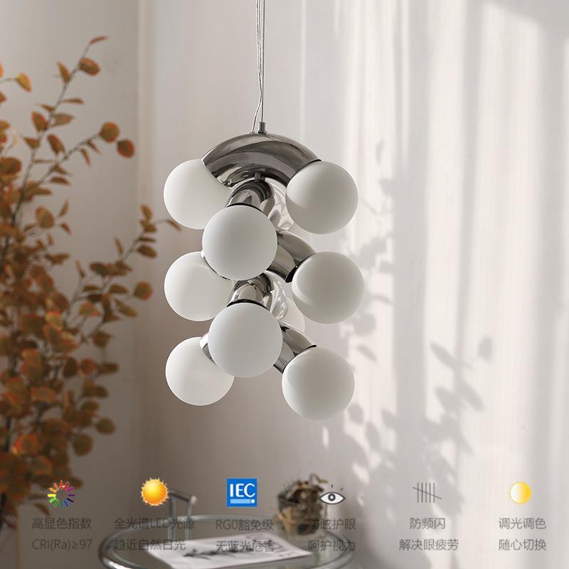 北欧极简餐厅分子吊灯现代简约设计师风格卧室床头衣帽架艺术吊灯