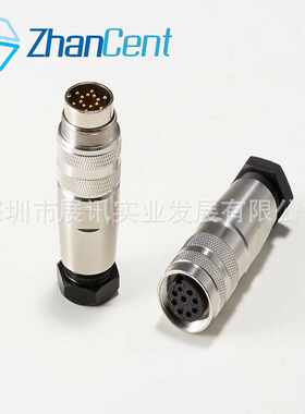 581系列M16航空插头M16-5A空中对接5芯连接器BIN宾9920130005插头