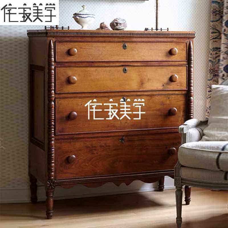 中古风实木五斗柜法式复古储物柜靠墙置物柜入户玄关收纳柜可定制,玩具/童车/益智/积木/模型,垂直悬浮玩具,淘宝优惠券,粉丝福利购,淘宝优惠卷