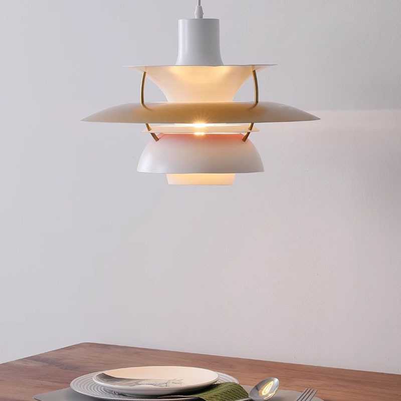 丹麦ph5吊灯餐厅北欧设计师饭厅吧台岛台餐厅灯复古风智能控制