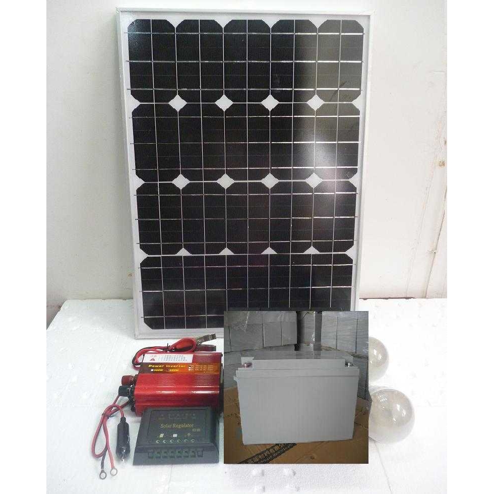 野外200W250W太阳能发电机组太阳能发电站12V和220V输出可以移动